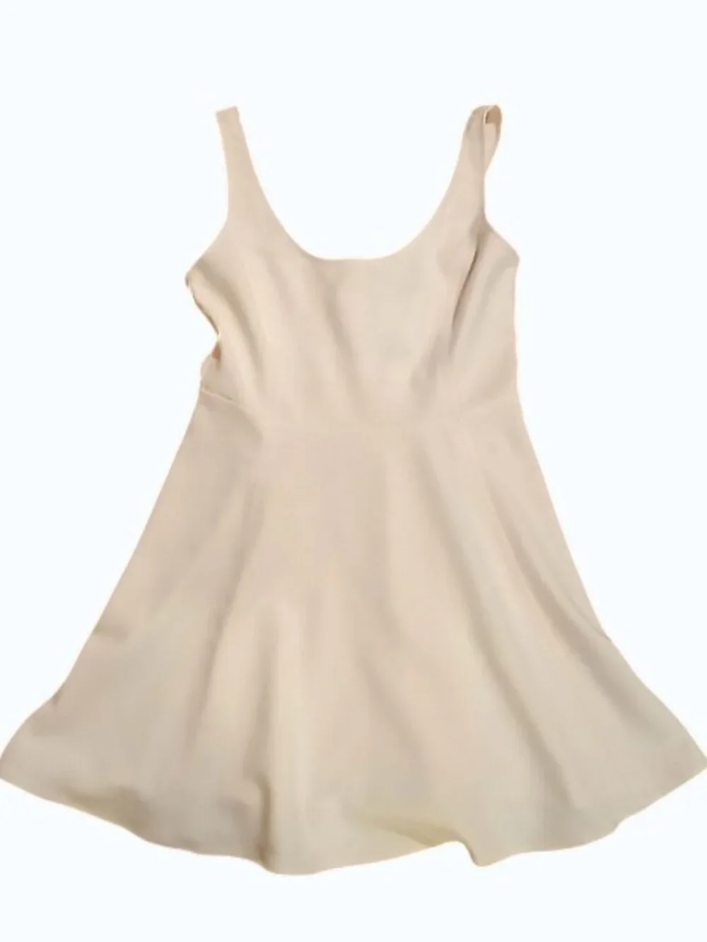 H & M Cream Sleeveless Fit and Flare Mini Dress - Picture 4 of 11
